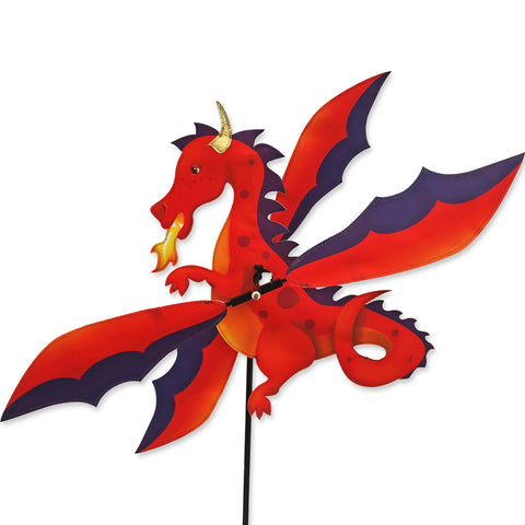 19 in. WhirliGig Spinner - Red Dragon