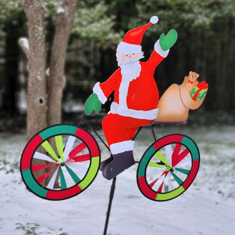 30 in. Bike Spinner - Santa