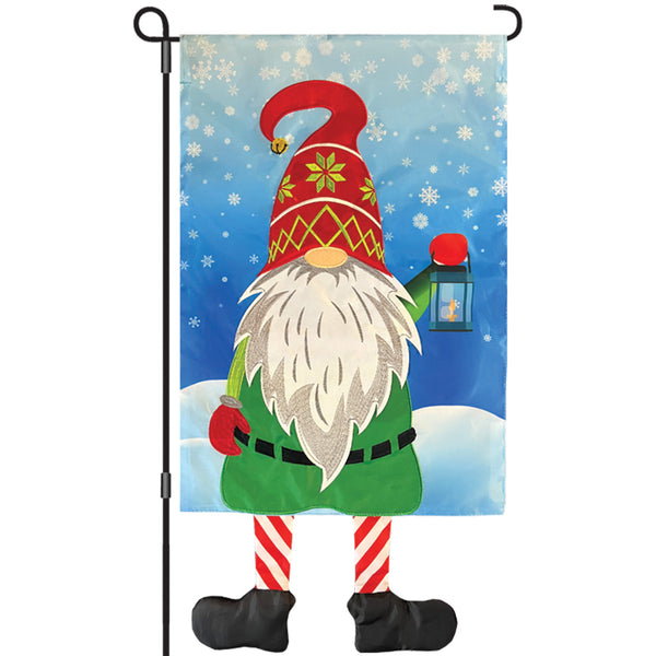 13 in. Enhanced Flag - Winter Gnome