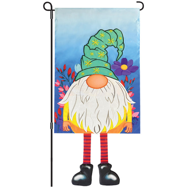 13 in. Enhanced Flag - Flower Gnome